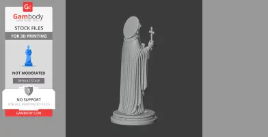 Saint Abraham of Rostov - Devotional Statue - STL 3D Print