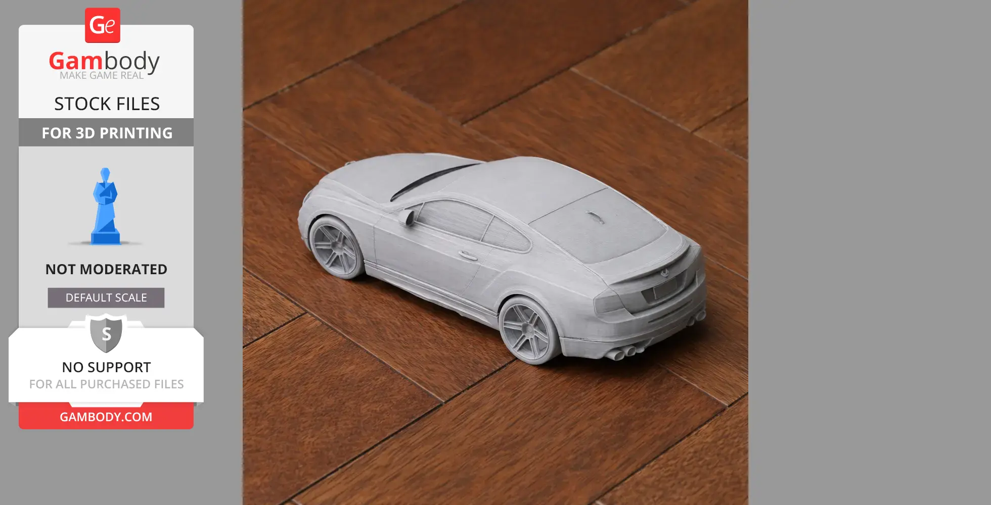 Bentley Continental GT - Scale Vehicle STL