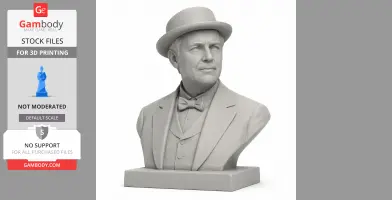 Thomas Edison Bust - Historical Warrior STL