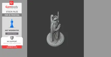 Saint Abran - Devotional Statue - STL 3D Print