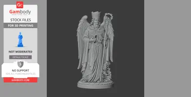 Saint Abran - Devotional Statue - STL 3D Print
