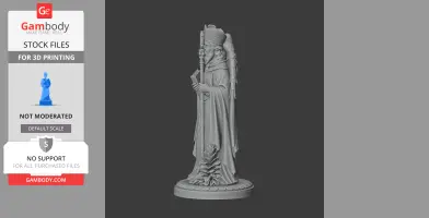 Saint Abran - Devotional Statue - STL 3D Print