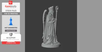 Saint Abran - Devotional Statue - STL 3D Print