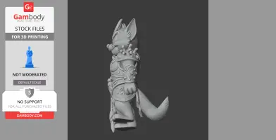 Tom Cat Poseidon Ring Figure - Mashup Figure STL