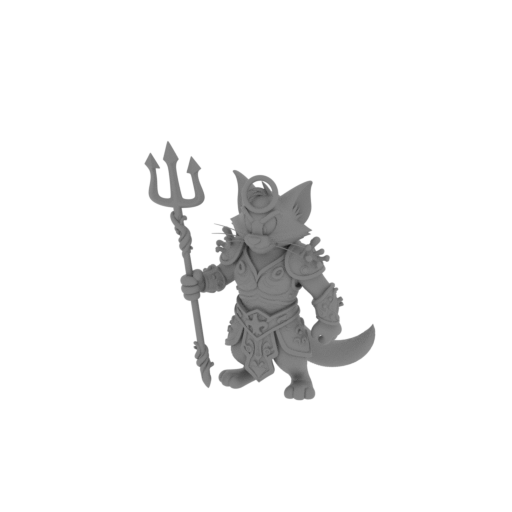 Tom Cat Poseidon Ring Figure.stl