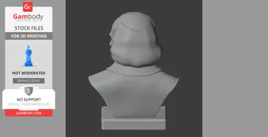 Thomas Hobbes Bust - Historical Warrior STL