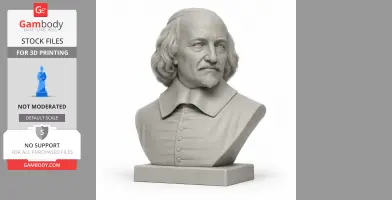 Thomas Hobbes Bust - Historical Warrior STL