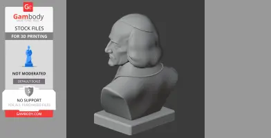 Thomas Hobbes Bust - Historical Warrior STL