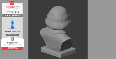 Thomas Hobbes Bust - Historical Warrior STL