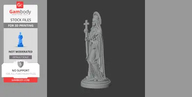 Saint Abrosima - Devotional Statue - STL 3D Print