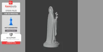 Saint Abrosima - Devotional Statue - STL 3D Print