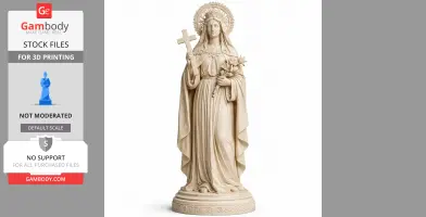 Saint Abrosima - Devotional Statue - STL 3D Print