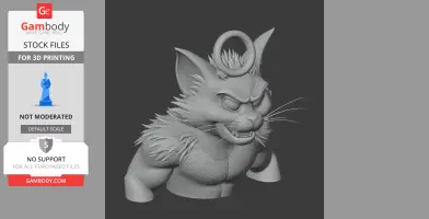Tom Cat Werewolf Ring Figure - Mashup Figure STL