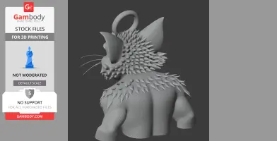 Tom Cat Werewolf Ring Figure - Mashup Figure STL