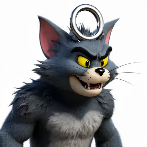 Tom Cat Werewolf Ring Figure - Mashup Figure STL