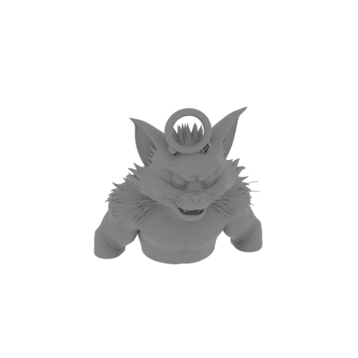 Tom Cat Werewolf Ring Figure.stl