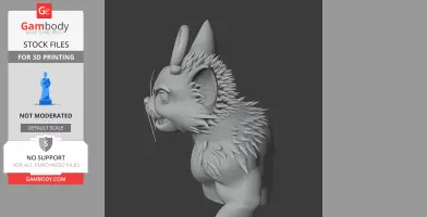 Tom Cat Werewolf Ring Figure - Mashup Figure STL