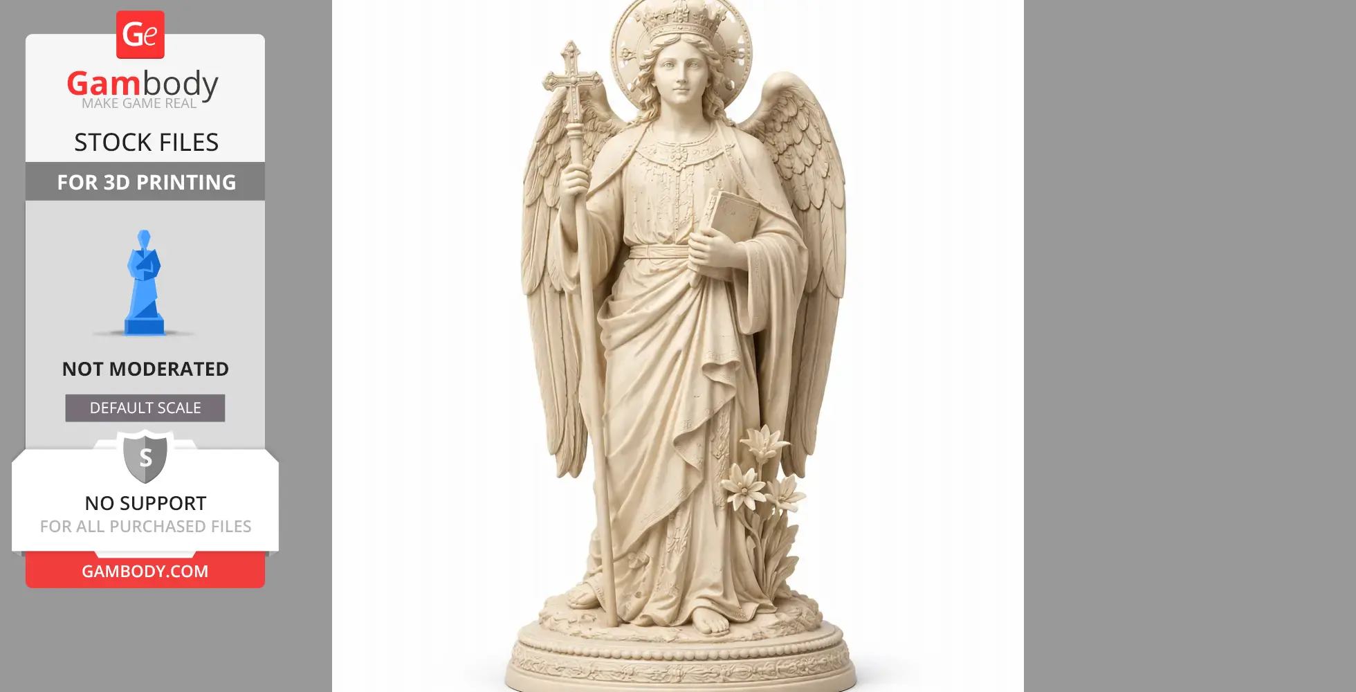 Saint Absadah - Devotional Statue - STL 3D Print