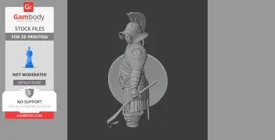 Thracian Victor Gladiator - Historical Warrior STL