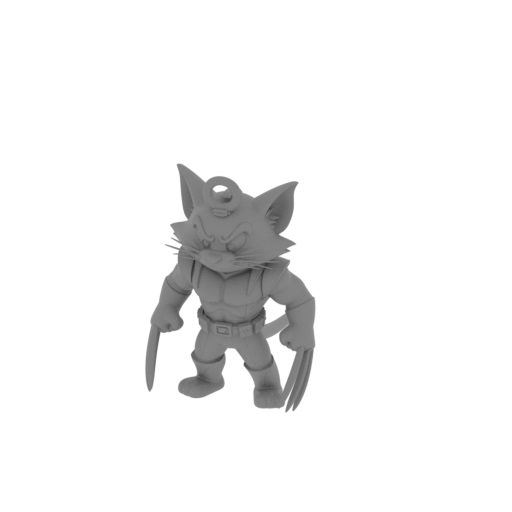 Tom Cat Wolverine Ring Figure.stl