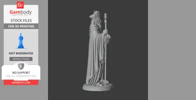Saint Abundius - Devotional Statue - STL 3D Print