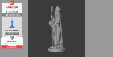 Saint Abundius - Devotional Statue - STL 3D Print