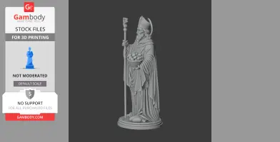 Saint Abundius - Devotional Statue - STL 3D Print
