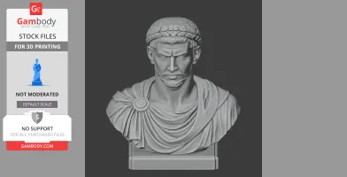 Tiberius Bust - Historical Warrior STL
