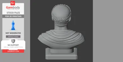Tiberius Bust - Historical Warrior STL