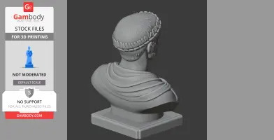 Tiberius Bust - Historical Warrior STL