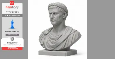 Tiberius Bust - Historical Warrior STL