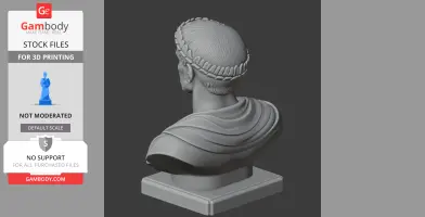 Tiberius Bust - Historical Warrior STL