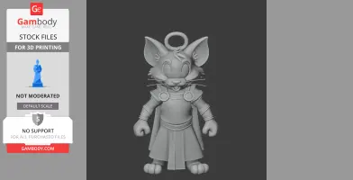 Tom Cat Zeus Ring Figure - Mashup Figure STL