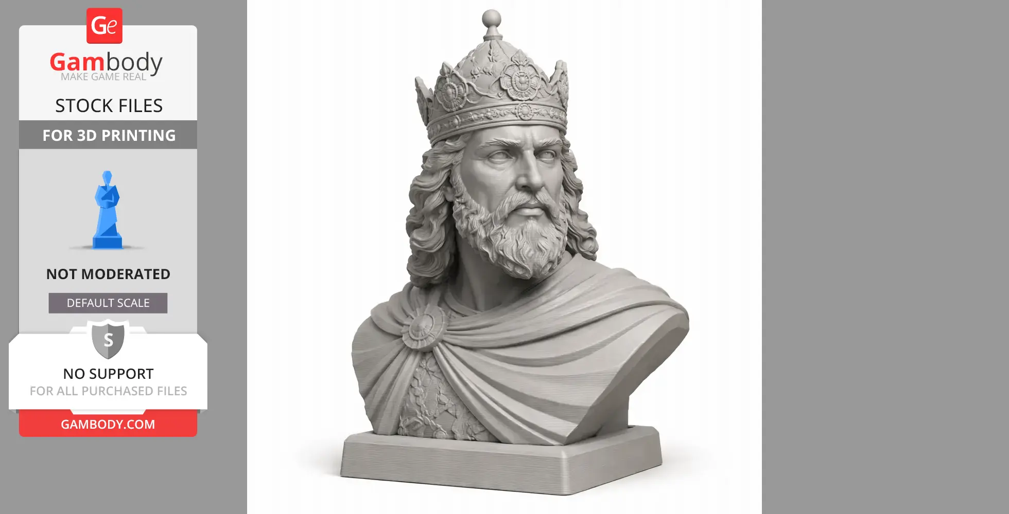 Tigranes the Great Bust - Historical Warrior STL