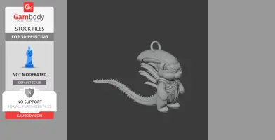 Winnie the Pooh Alien Xenomorph Ring - Mashup Figure STL