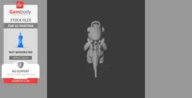 Winnie the Pooh Alien Xenomorph Ring - Mashup Figure STL