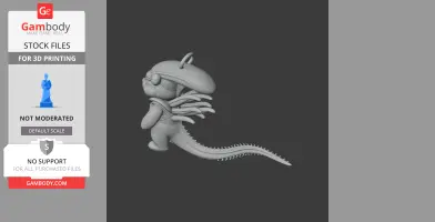 Winnie the Pooh Alien Xenomorph Ring - Mashup Figure STL