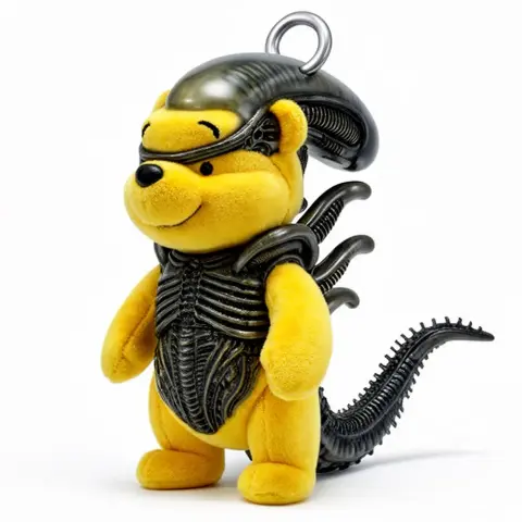 Winnie the Pooh Alien Xenomorph Ring - Mashup Figure STL