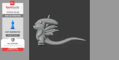 Winnie the Pooh Alien Xenomorph Ring - Mashup Figure STL