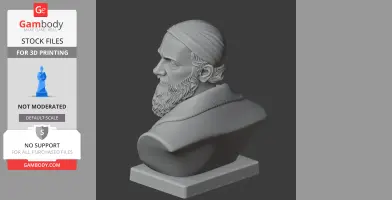 Titian Bust - Historical Warrior STL