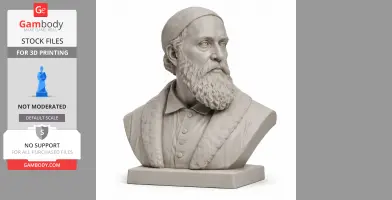Titian Bust - Historical Warrior STL