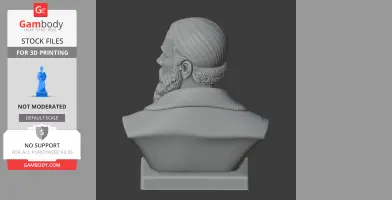 Titian Bust - Historical Warrior STL