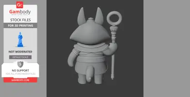 Winnie the Pooh Anubis Ring Figure - Mashup Figure STL