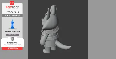 Winnie the Pooh Anubis Ring Figure - Mashup Figure STL