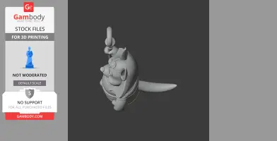 Winnie the Pooh Anubis Ring Figure - Mashup Figure STL