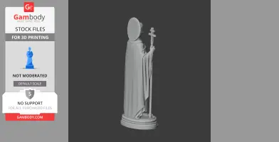 Saint Achilleus Kewanuka - Devotional Statue - STL 3D Print