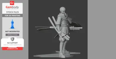 Tokugawa Ieyasu Samurai Classic - Historical Warrior STL