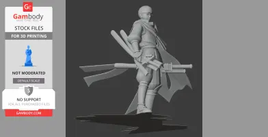 Tokugawa Ieyasu Samurai Classic - Historical Warrior STL