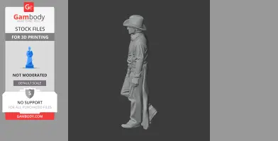 Tom Horn Cowboy Gunslinger - Historical Warrior STL