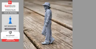 Tom Horn Cowboy Gunslinger - Historical Warrior STL